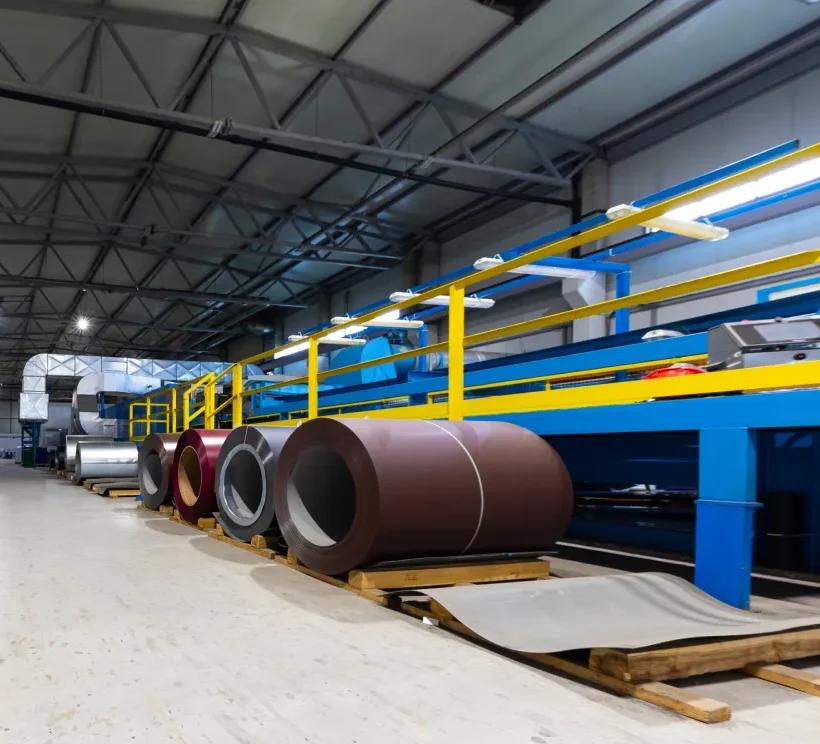 production-line-of-metal-tile-for-roof-steel